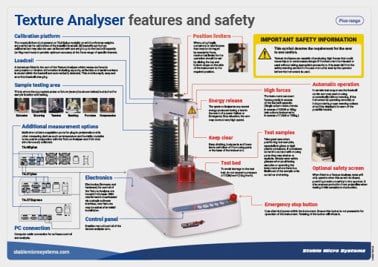 Texture Analyser features and safety – Plus range