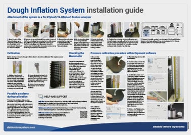 Dough Inflation System installation guide