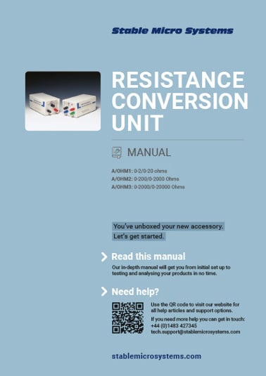  Resistance Conversion Unit Manual